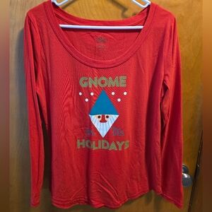 4/$12 Wondershop Red and Blue Gnome Holiday Shirt